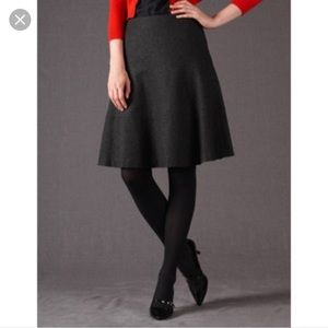 Boden wool tiered skater skirt